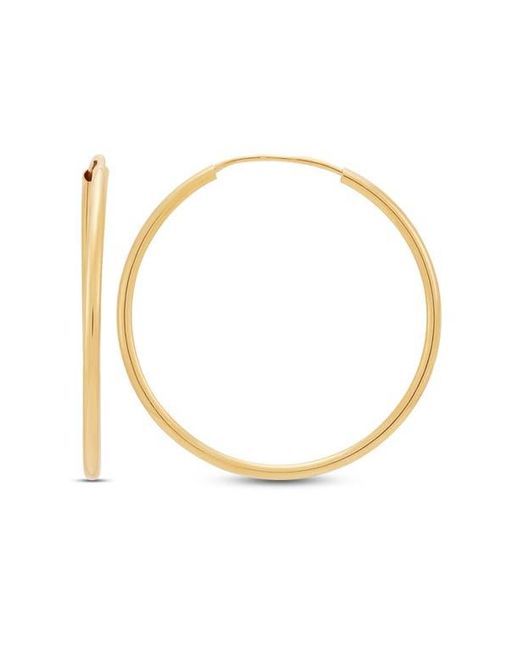 Frankie & Zoe White Endless Hoop Earrings