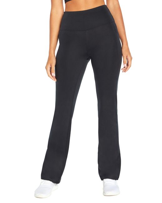 Balance Collection Side Pocket Bootcut Leggings in Blue Lyst