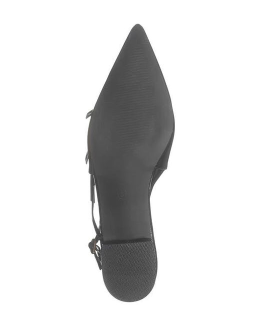 Billini Black Hettie Pointed Toe Slingback Flat