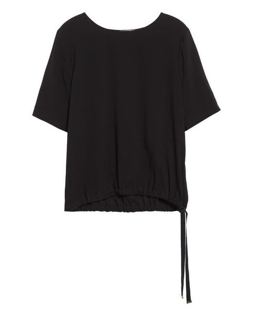Herno Black Drawstring Hem T-Shirt