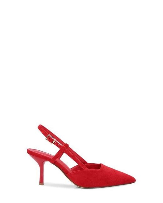 BERNESS Red Slingback Pump
