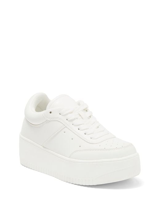 Steve Madden Raffi Platform Sneaker in White Lyst