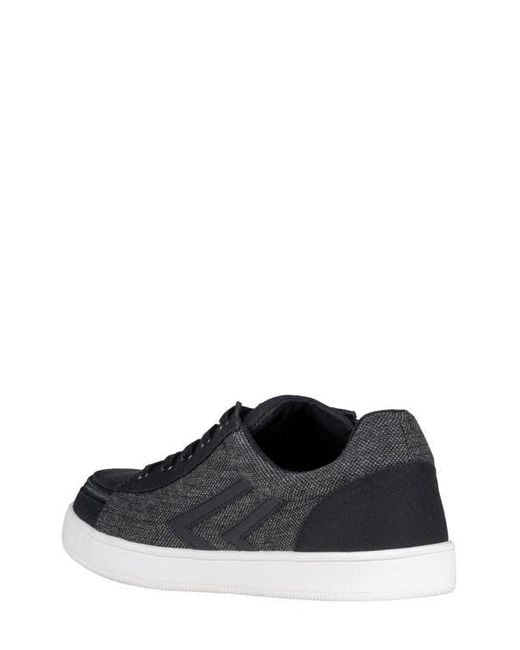 BILLY Footwear Black Canvas Low Sneaker for men