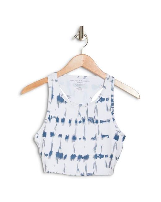 Threads For Thought Blue Kady Stripe Wash Crop Top