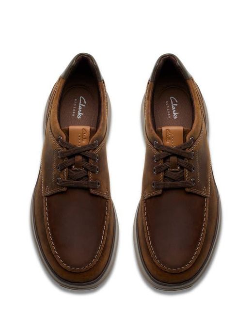 Clarks Brown Mullan Moc Toe Derby for men