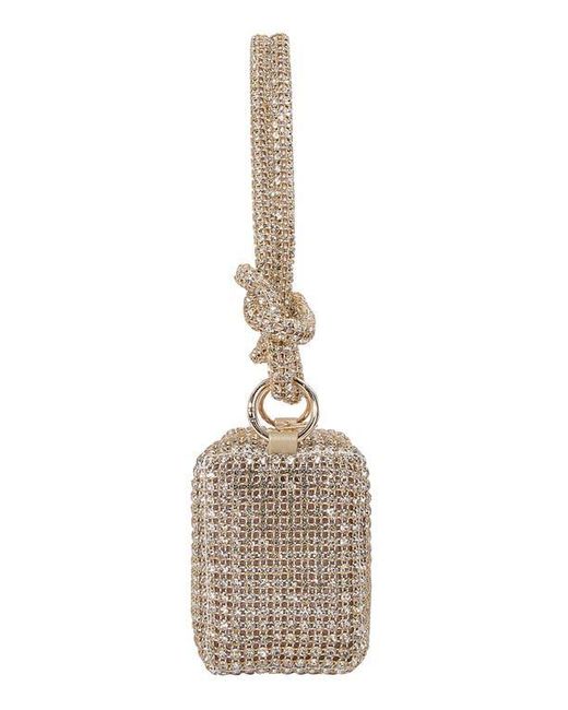 BERNESS Metallic Rhinestone Rectangular Shoulder Bag