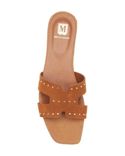Bruno Magli Brown Finale Slide Sandal
