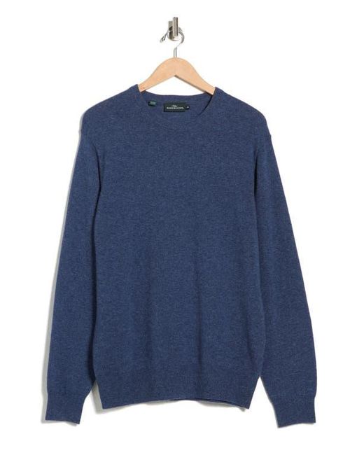 Rodd & Gunn Blue Wool & Cashmere Crewneck Sweater for men