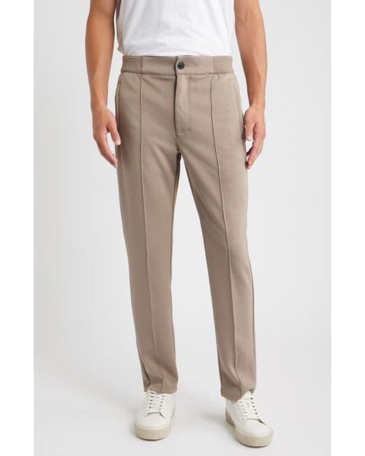 Bugatchi Gray Soft Touch Pintuck Knit Pants for men