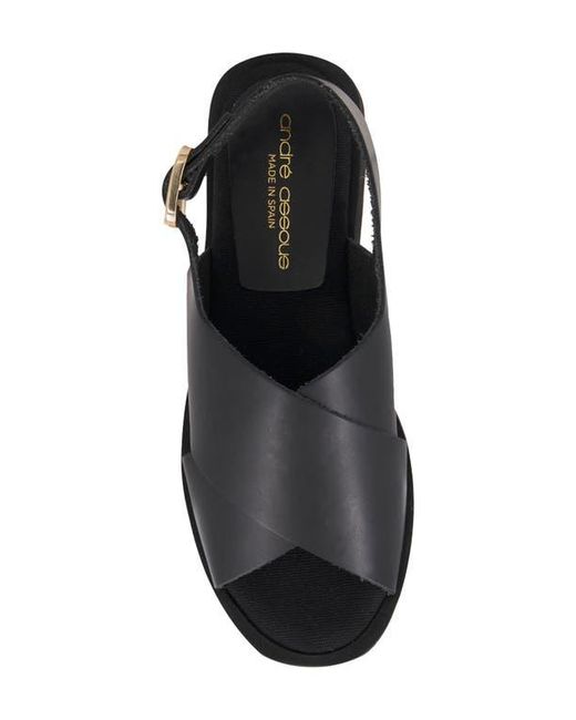 Andre Assous Black Pepper Slingback Sandal