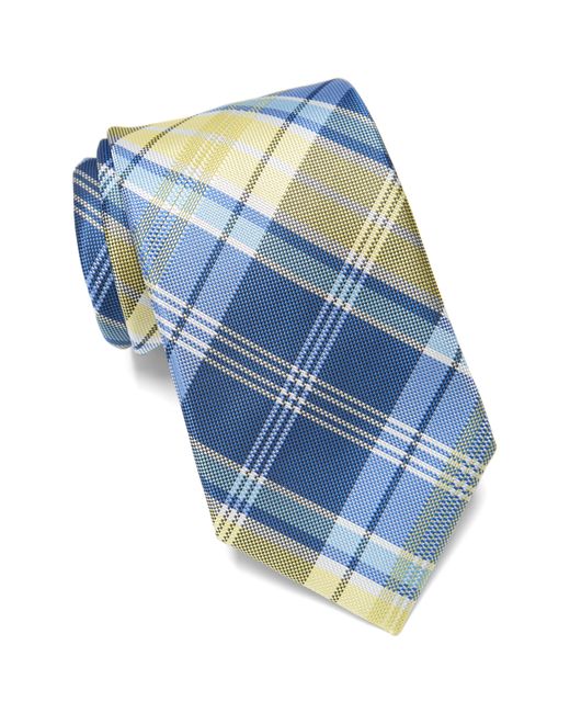 Tommy Hilfiger Blue Classic Plaid Tie for men