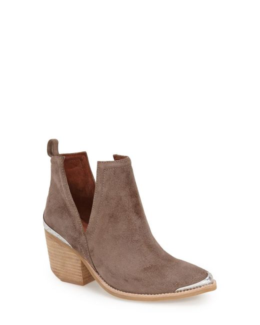 Jeffrey Campbell Brown Cromwell Cut-Out Suede Western Boots