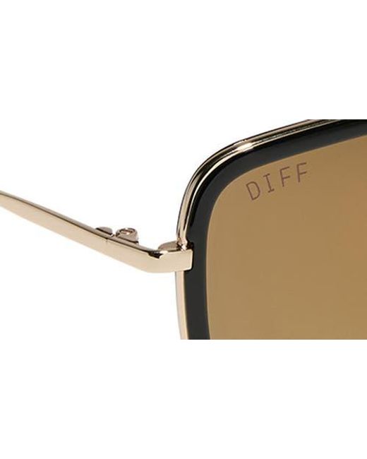 DIFF Brown Jesse Navigator Sunglasses