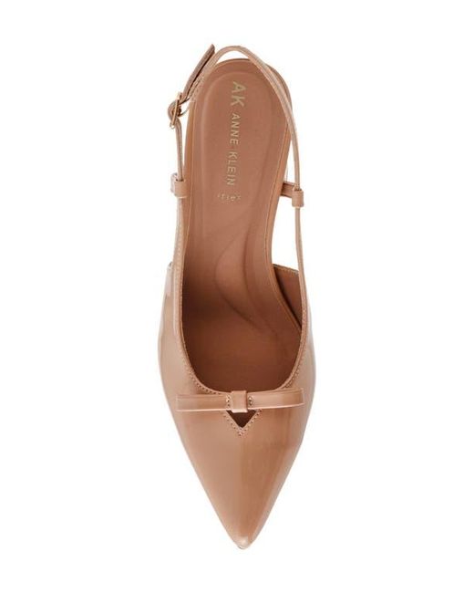 Anne Klein Natural Blinda Pointed Toe Slingback Pump