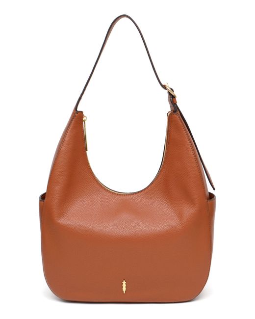 thacker Brown Amira Large Leather Hobo Bag