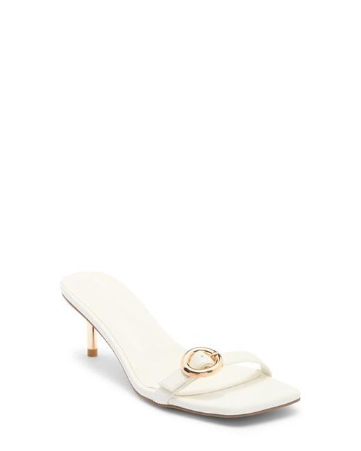 Billini White Lyon Buckle Sandal