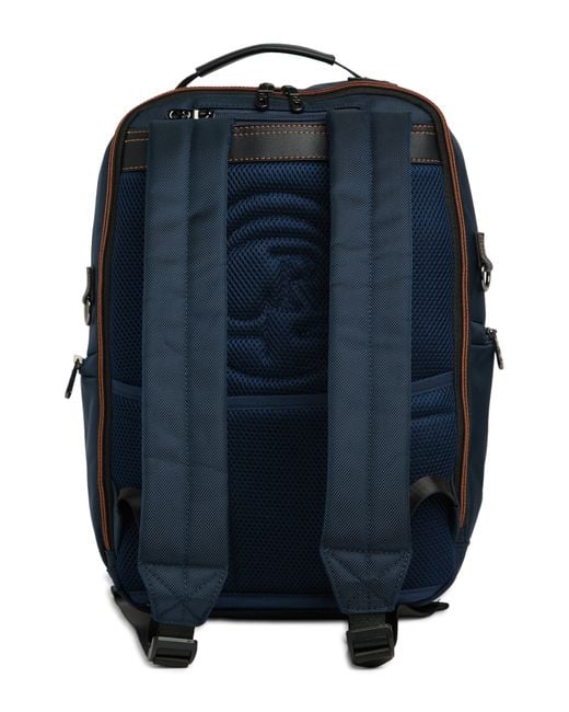Robert Graham Blue Cache Recycled Polyester Backpack for men