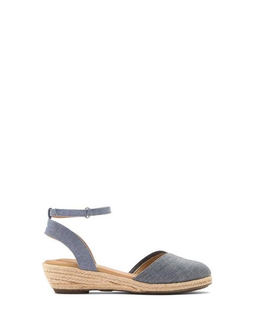 Me Too Blue Niya Espadrille Wedge Sandal
