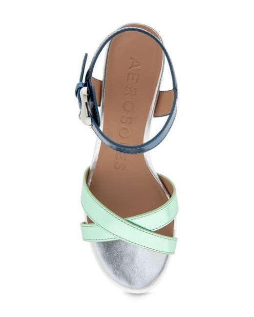 Aerosoles Blue Cinzia Block Heel Sandal