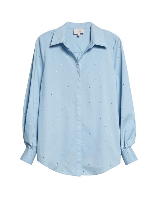 Cinq À Sept Blue Kandice Studded Shirt