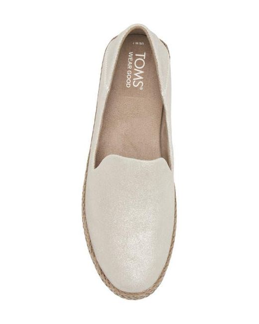 TOMS White Carolina Platform Espadrille Sneaker