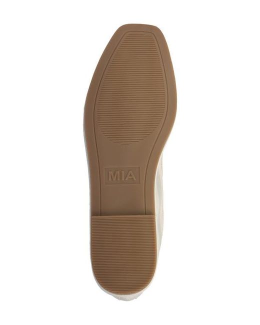 MIA White Morocco Mary Jane Flat