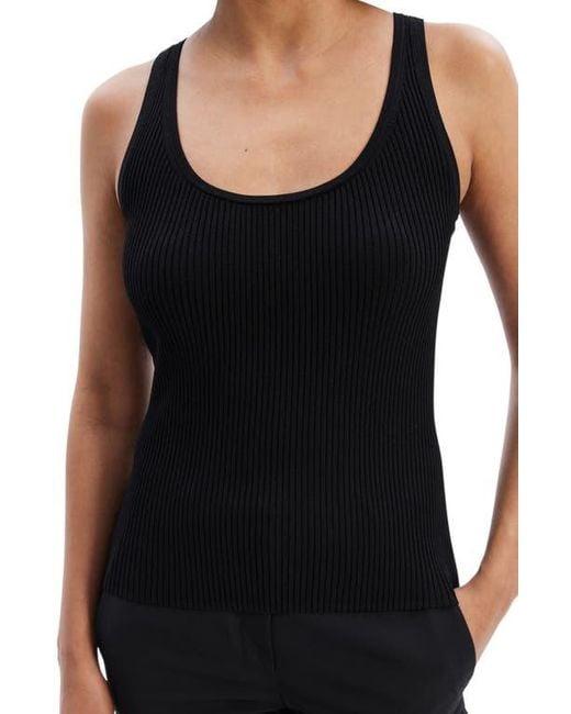 Theory Black Compact Rib Tank