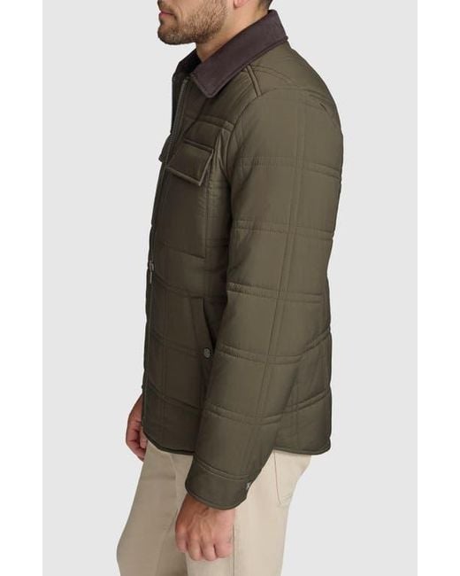 Andrew Marc Green Hudson Quilted Jacket for men
