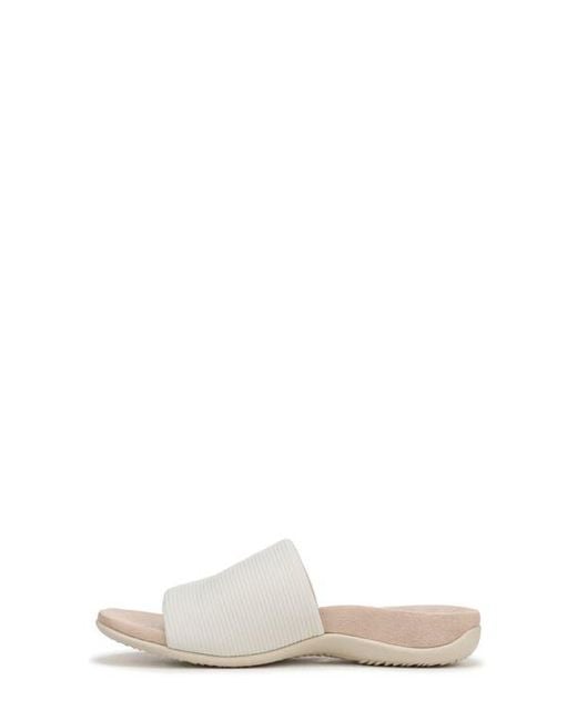 Vionic White Renie Knit Slide Sandal