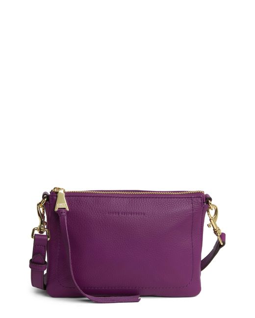 Aimee Kestenberg Purple Madrid Leather Crossbody Bag