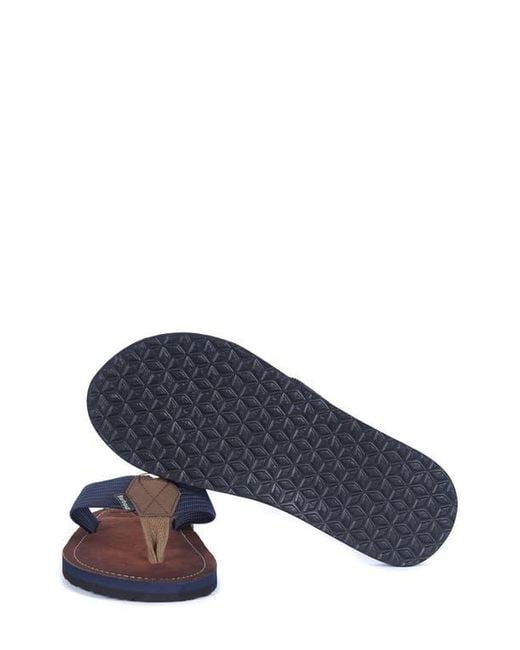 Barbour Blue Toeman Flip Flop for men