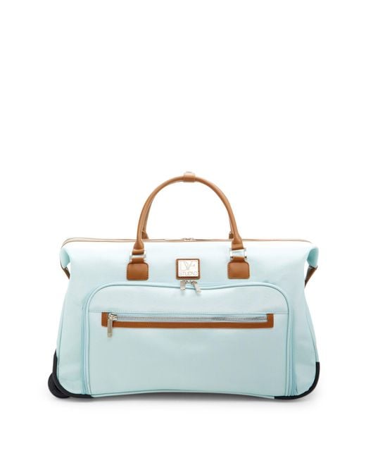 Diane von Furstenberg Blue Wheeled City Bag