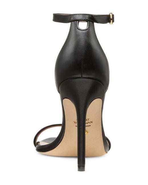 Stuart Weitzman Metallic Nudistcurve Ankle Strap Sandal