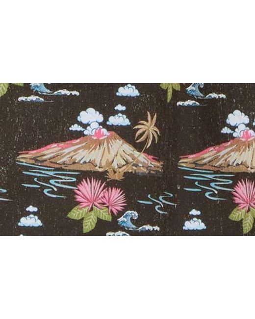 Beach Bros Black Volcano Clouds Swim Trunks for men