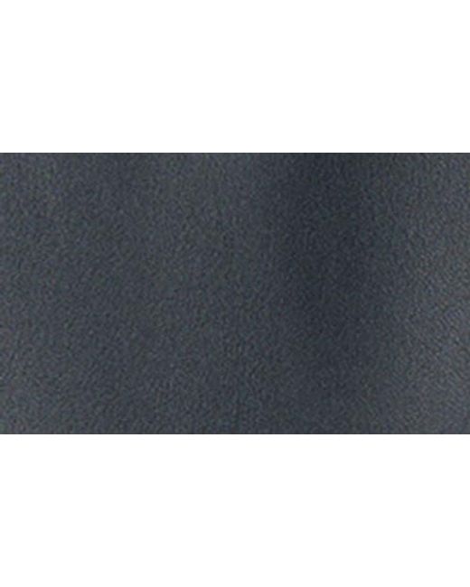 Mango Blue Leather Jacket With Pockets for men
