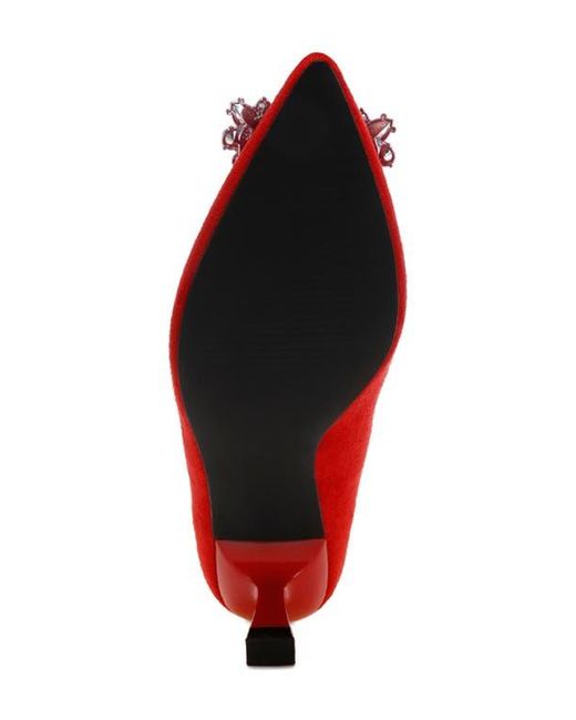 LONDON RAG Red Peyton Pointed Toe Pump