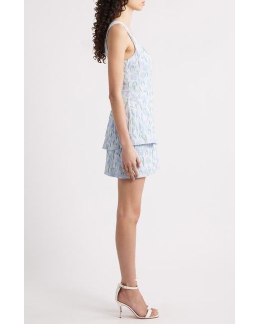 amanda uprichard blue floral dress Strapless Mini Fae Dress in English Blue Toile | L