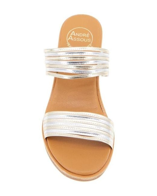 Andre Assous Multicolor Briella Wedge Sandal