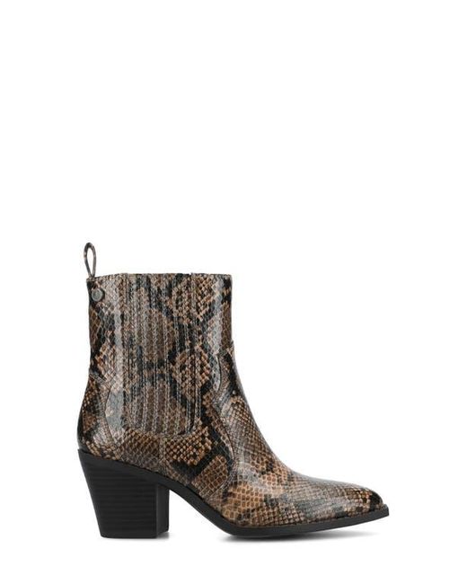Journee Collection Brown Braylee Western Chelsea Boot