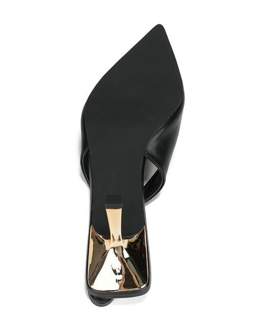 BERNESS Black Vega Slingback Pump