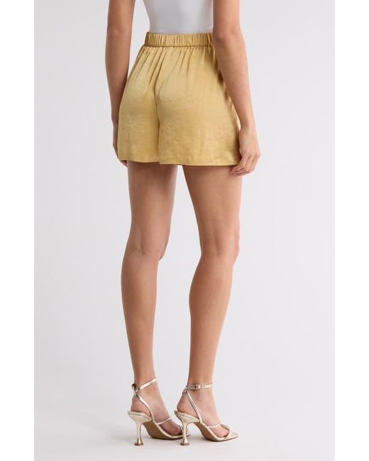 Theory Natural Pull-On Satin Shorts