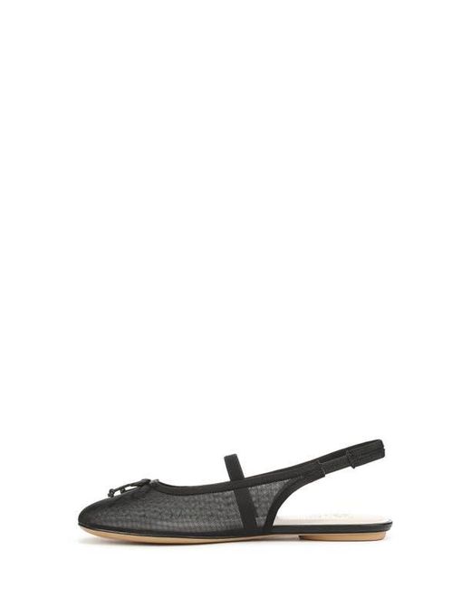 Franco Sarto Black Chara Slingback Flat