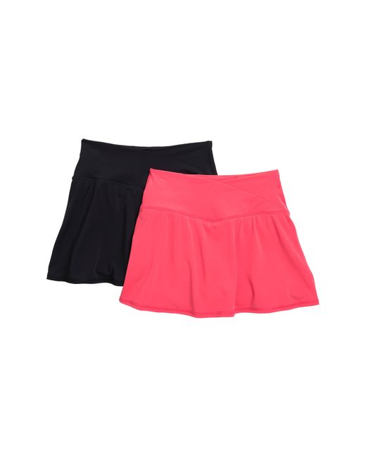 90 Degrees Pink Assorted 2-pack Airlux Crossfire Skorts