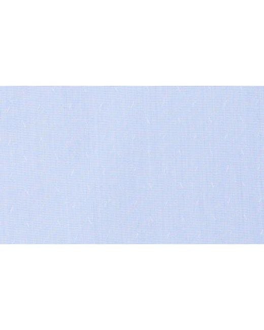 Calvin Klein Blue Slim Fit All-Season Stretch Cotton Dress Shirt for men