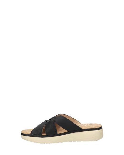 Easy Street Black Mickey Slide Sandal