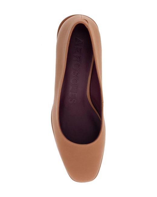 Aerosoles Alae Block Heel Pump in Brown Lyst