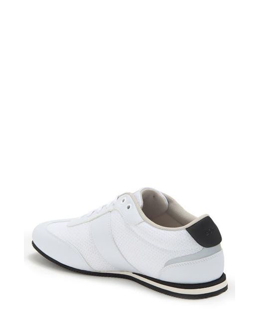 Boss White Rush Low Top Sneaker for men