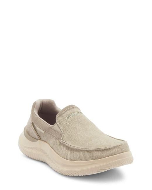 Skechers Natural Hasting Fielden Slip-On Sneaker for men