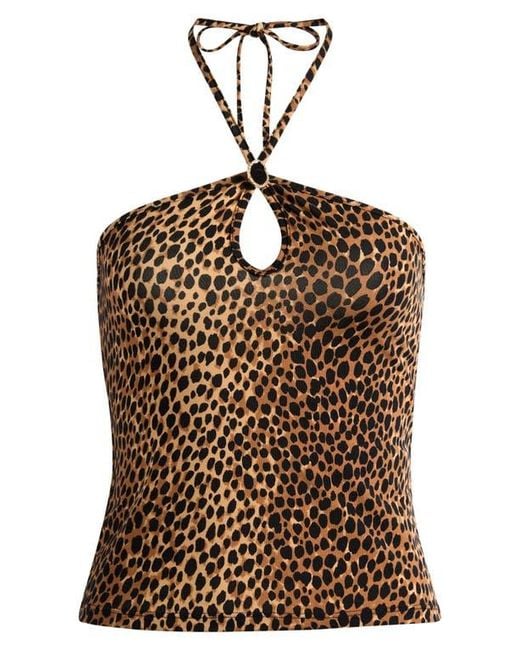 Reformation Blue Juniper Halter Top
