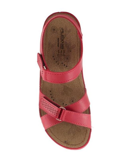 Flexus by Spring Step Red Strappy Sandal